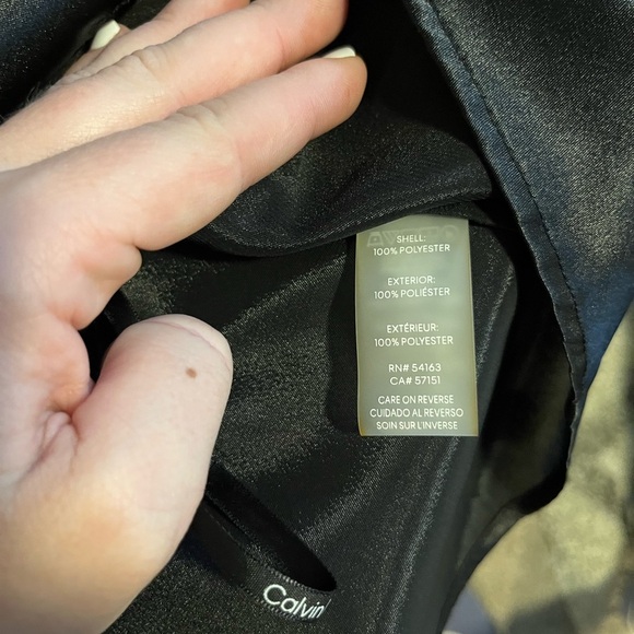 Calvin Klein Plus Size Satin Wrap Blouse NWT - Picture 7 of 7